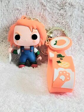 2/$20 3D Silicone Chucky Keychain made of Very Durable Rubber!!